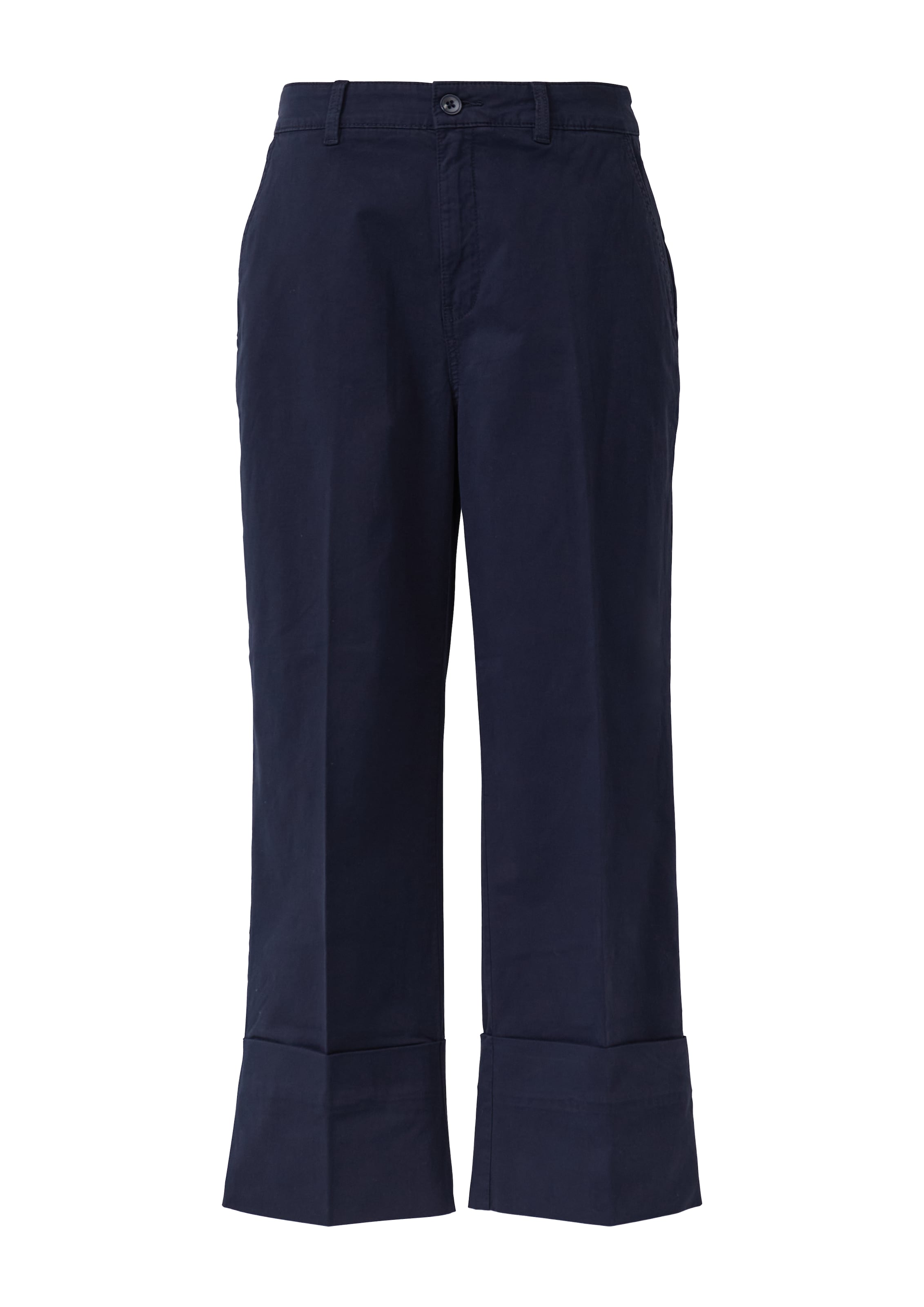 Regular Pantalon à plis s.Oliver en bleu : devant