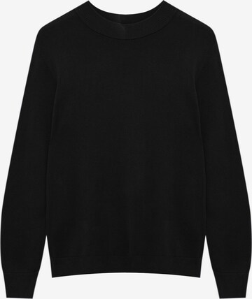 Pull-over Pull&Bear en noir : devant