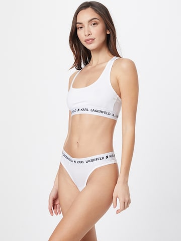 Bustier Soutien-gorge Karl Lagerfeld en blanc