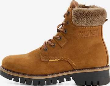 CAMEL ACTIVE Lederschuh mit Seitenzipper in Orange: Vorderseite