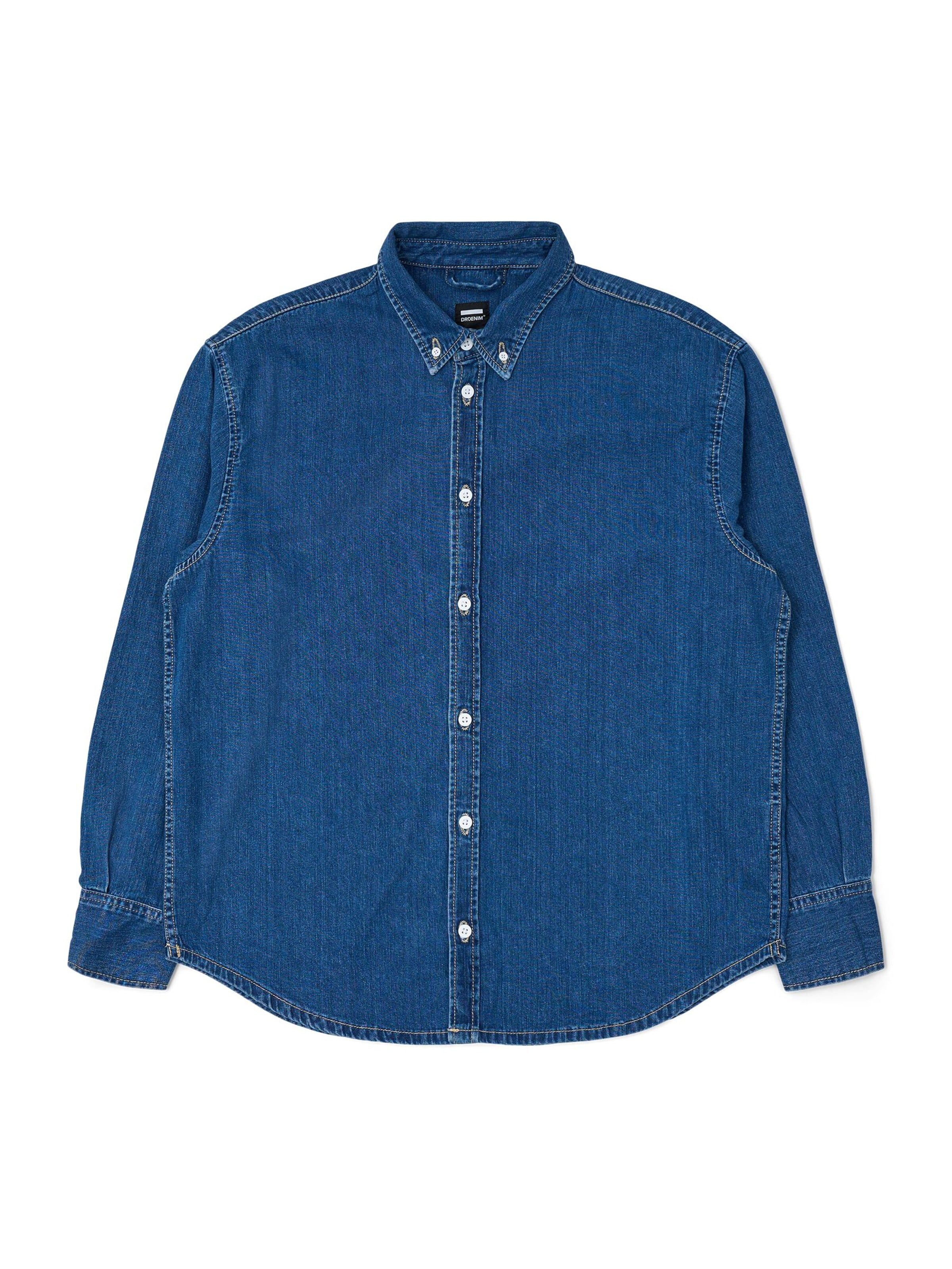 Dr. Denim Shirt 'Ray Denim' in Blauw: voorkant
