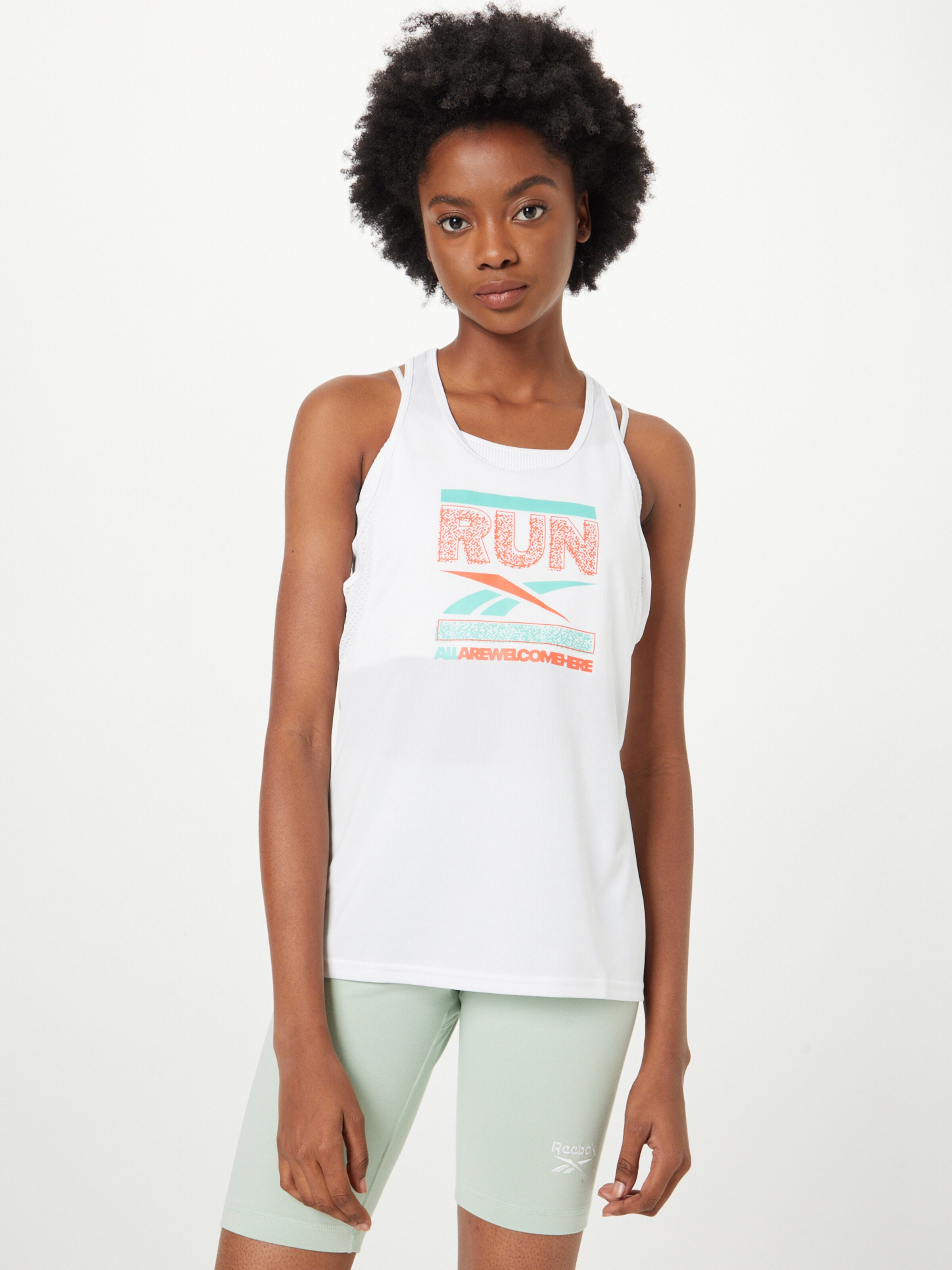 Reebok Sport Sporttop 'Run' in Wit | ABOUT YOU