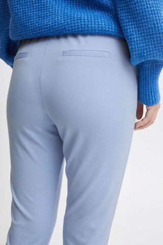 b.young Tapered Bandplooibroek 'Rizetta' in Blauw