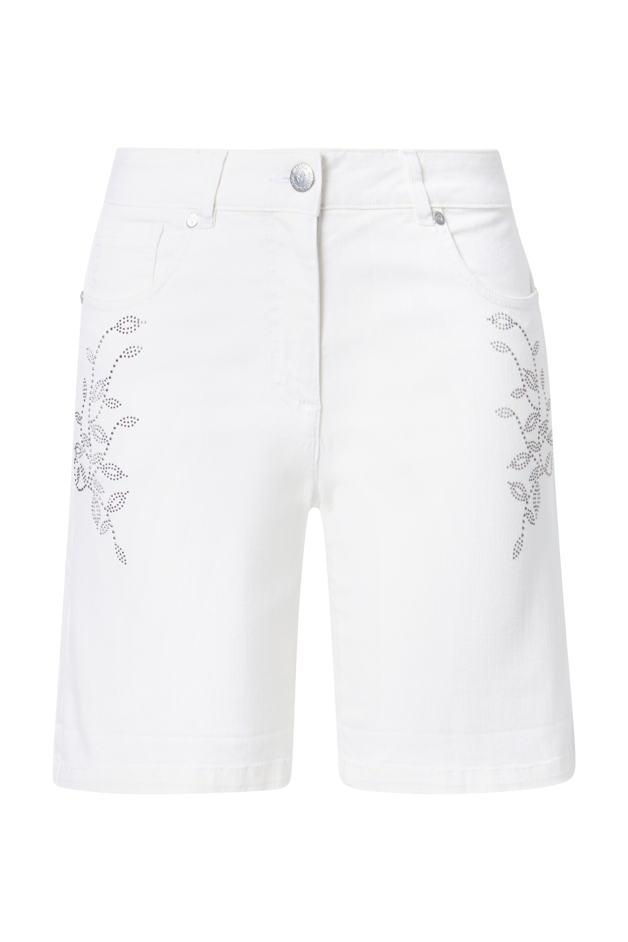 MIAMODA Regular Jeans in Wit: voorkant