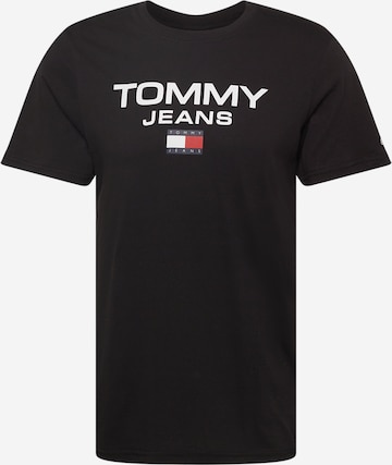 Tommy Jeans Tričko – černá: přední strana