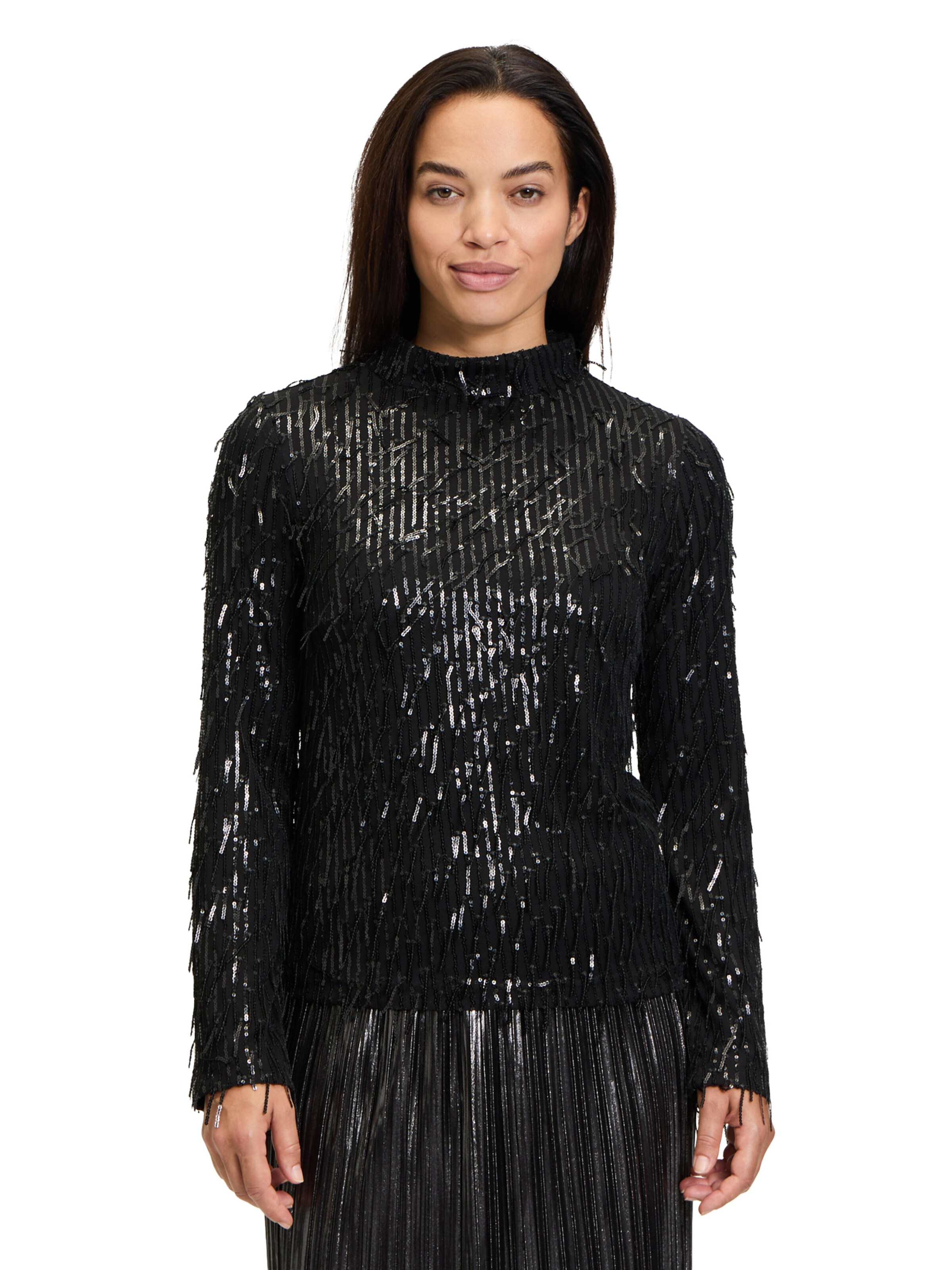 Camicia da donna di Cartoon in nero: frontale