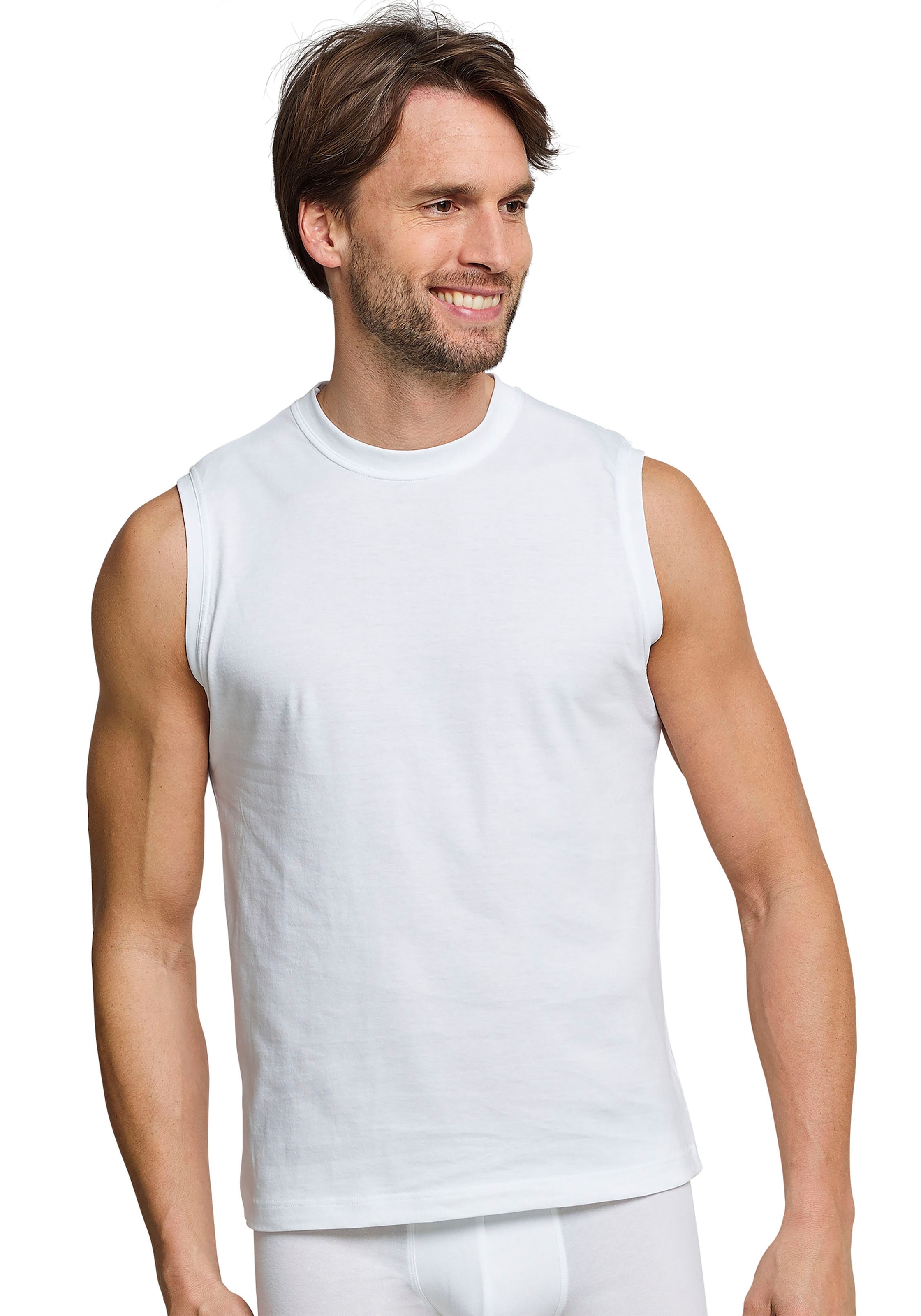 SCHIESSER Bluser & t-shirts 'Essentials' i hvid: forside