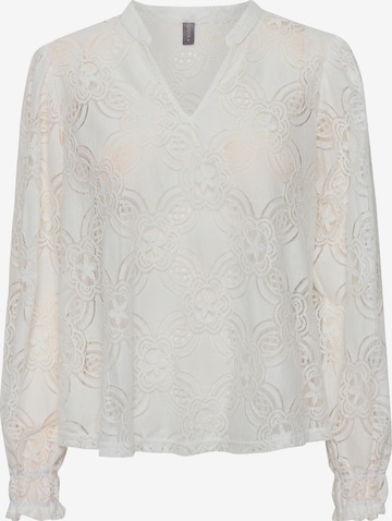 CULTURE - Blusa 'Olu' en blanco: frente