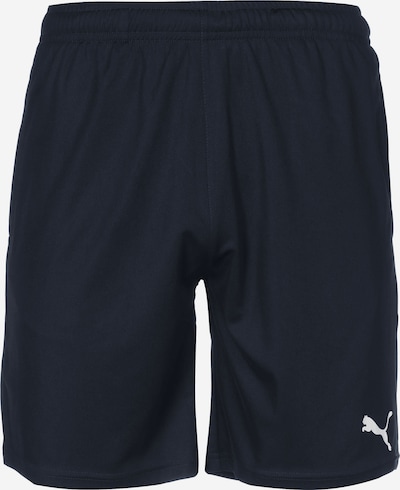 PUMA Pantalon de sport 'TeamRise' en bleu marine / gris clair, Vue avec produit
