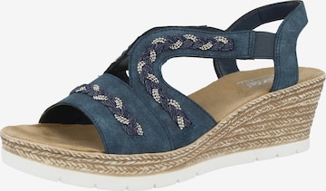 RIEKER Sandale in Blau: front