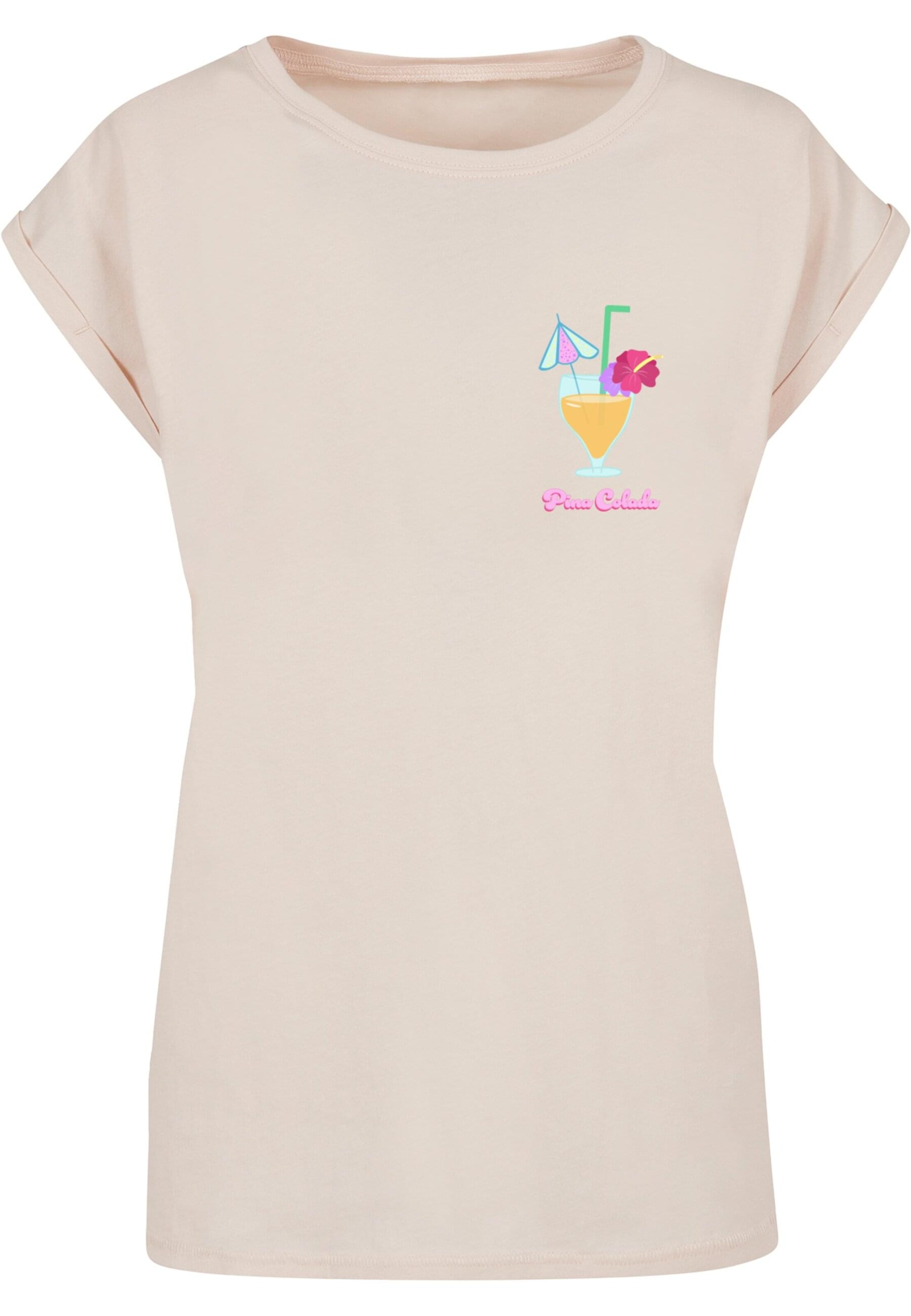 Merchcode Shirt 'Pina Colada' in Beige: front