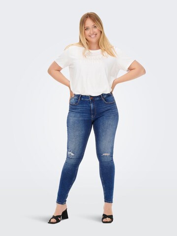 ONLY Carmakoma Skinny Jeans 'Laola' in Blauw