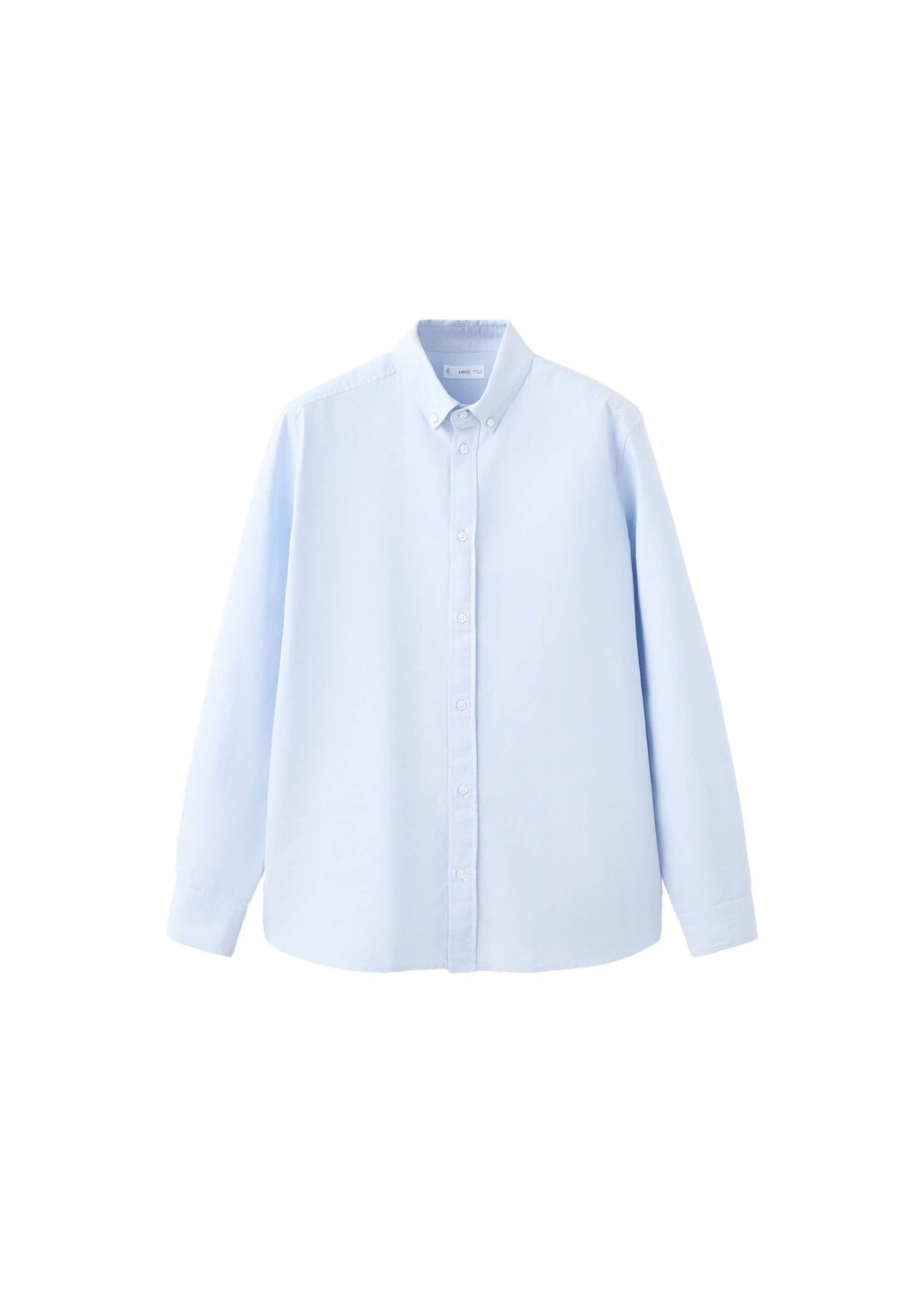 MANGO TEEN Regular Fit Hemd in Blau: Vorderseite