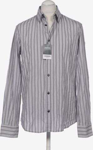 Armani Jeans Button Up Shirt in XL in Grey: front