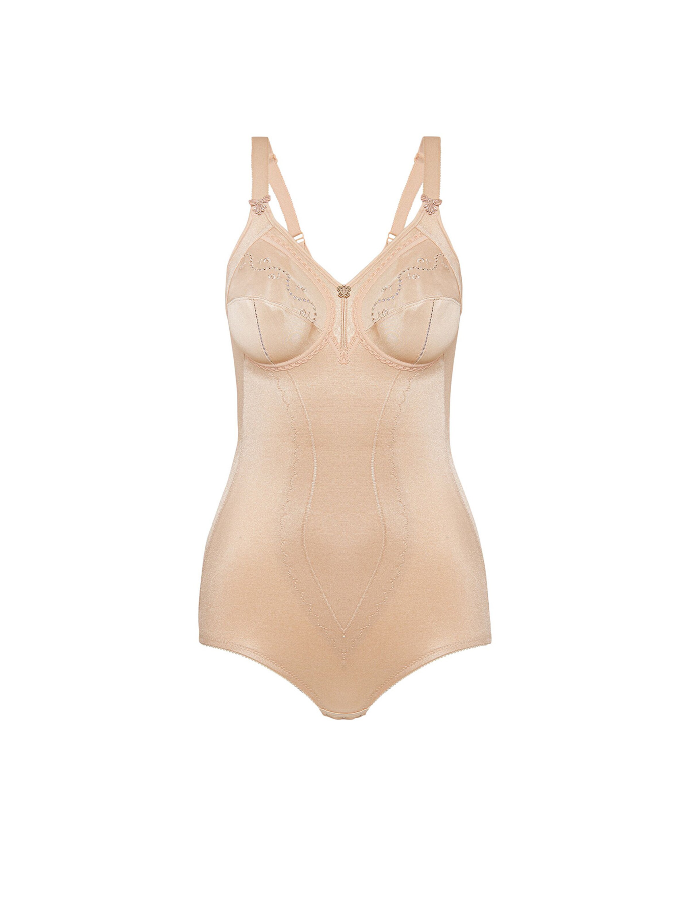 TRIUMPH Bodysuit ' Doreen + Cotton ' in Beige: front
