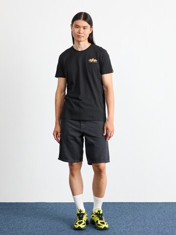 ALPHA INDUSTRIES T-Shirt in Schwarz
