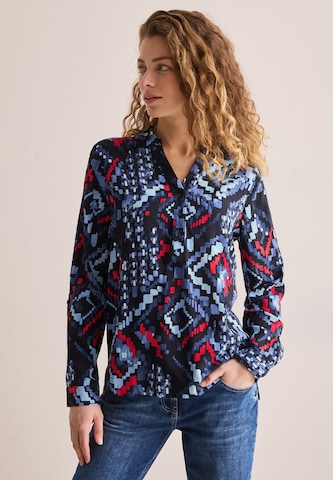 CECIL Gemusterte Tunika in Blau: Vorderseite