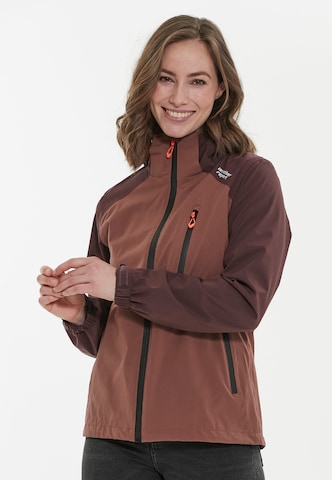 Weather Report Outdoor Jacket 'Camelia W-Pro' in Brown: front