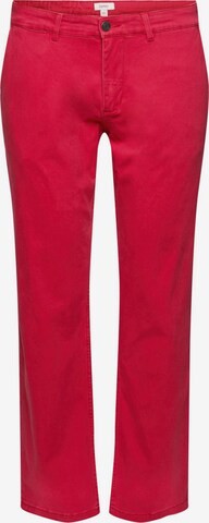 Pantalon chino ESPRIT en rouge : devant