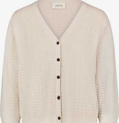 Cartoon Strick-Cardigan mit V-Ausschnitt in XS in beige, Produktansicht
