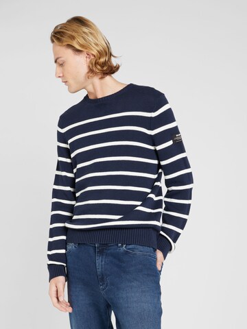 ECOALF Pullover 'LIMO' in Blau: Vorderseite