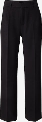 Wide leg Pantaloni con piega frontale di s.Oliver in nero: frontale