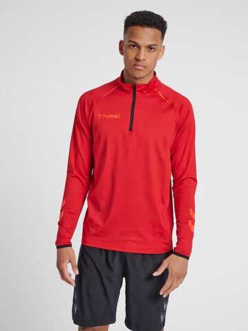 Sweat de sport Hummel en rouge : devant