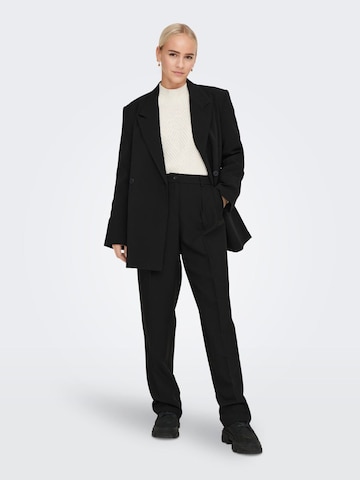 ONLY Regular Pleat-Front Pants 'Mathilde' in Black