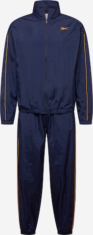 Reebok Тренировочный костюм в Синий: спереди