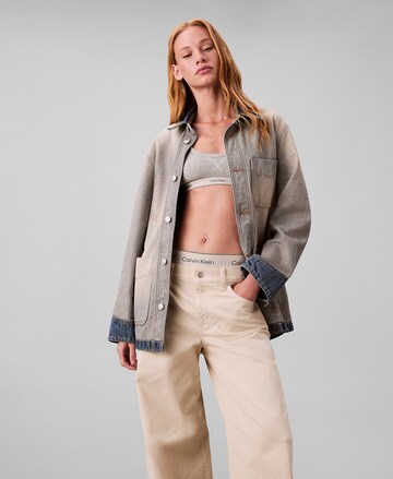Wide Leg Pantalon Calvin Klein Jeans en beige