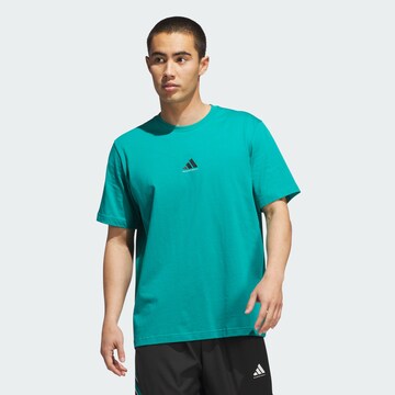 T-Shirt fonctionnel ADIDAS PERFORMANCE en vert : devant