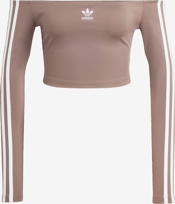 ADIDAS ORIGINALS Shirt 'Adicolor' in Bruin: voorkant