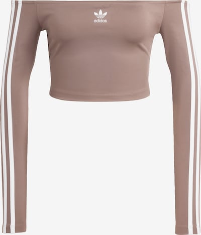 ADIDAS ORIGINALS Shirt 'Adicolor' in braun / weiß, Produktansicht