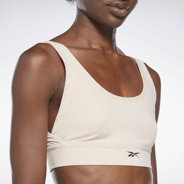 Reebok Bustier Biustonosz sportowy w kolorze beżowy