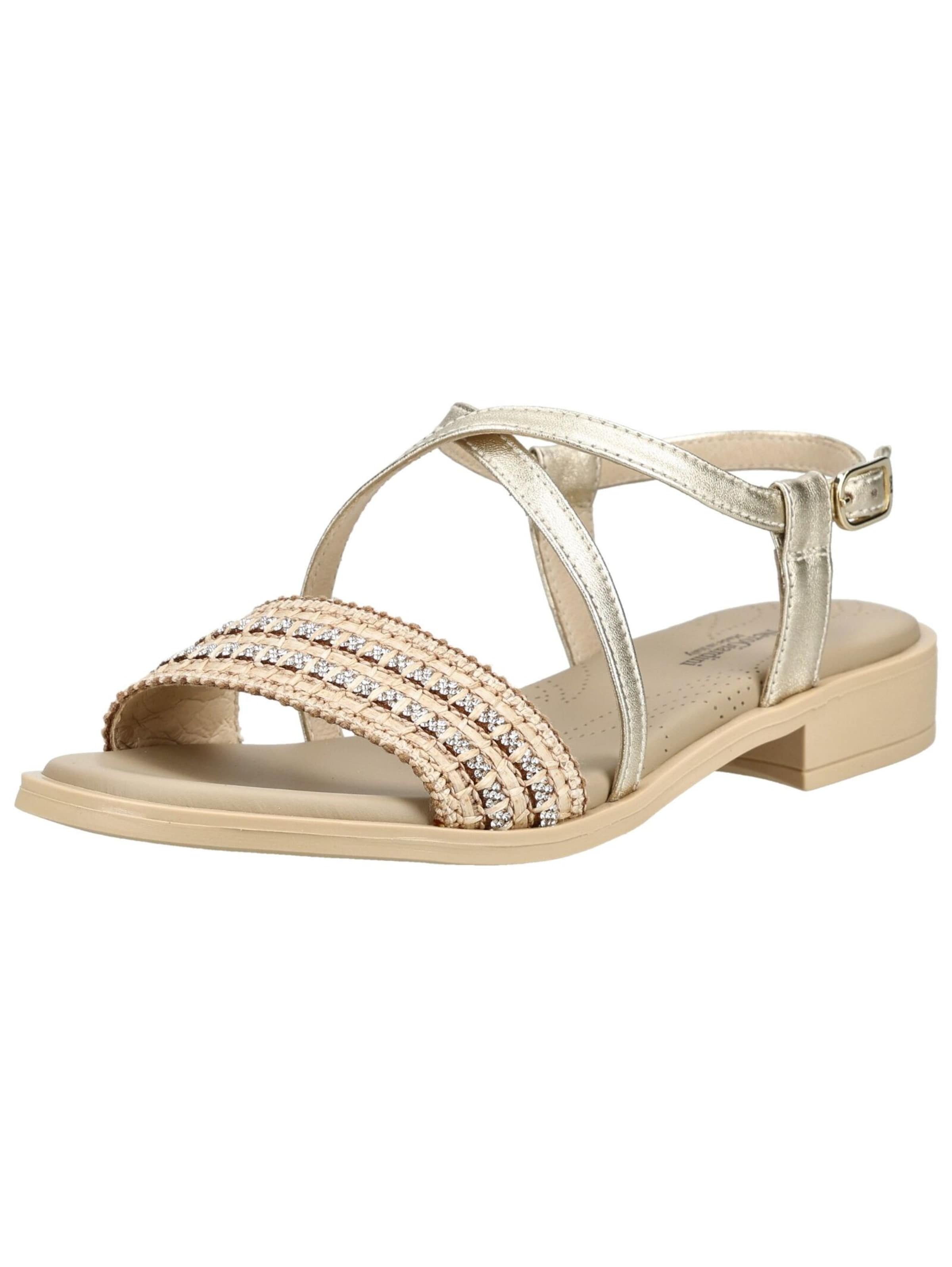 Nero Giardini Sandalen met riem in Beige: voorkant