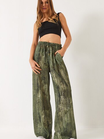 Bianco Lucci Nadrág - zöld: elől