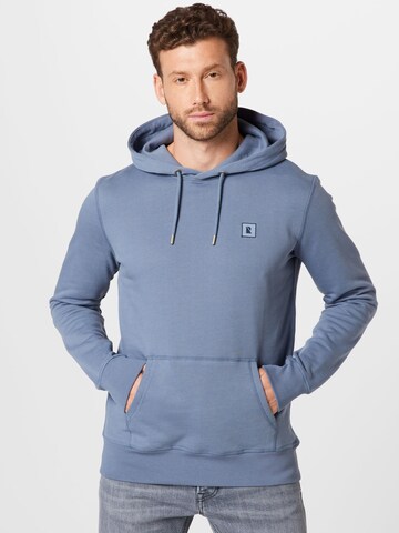 recolution Sweatshirt 'CHILLI'  (GOTS) in Blau: Vorderseite