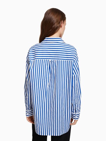 Bershka Blouse in Blue