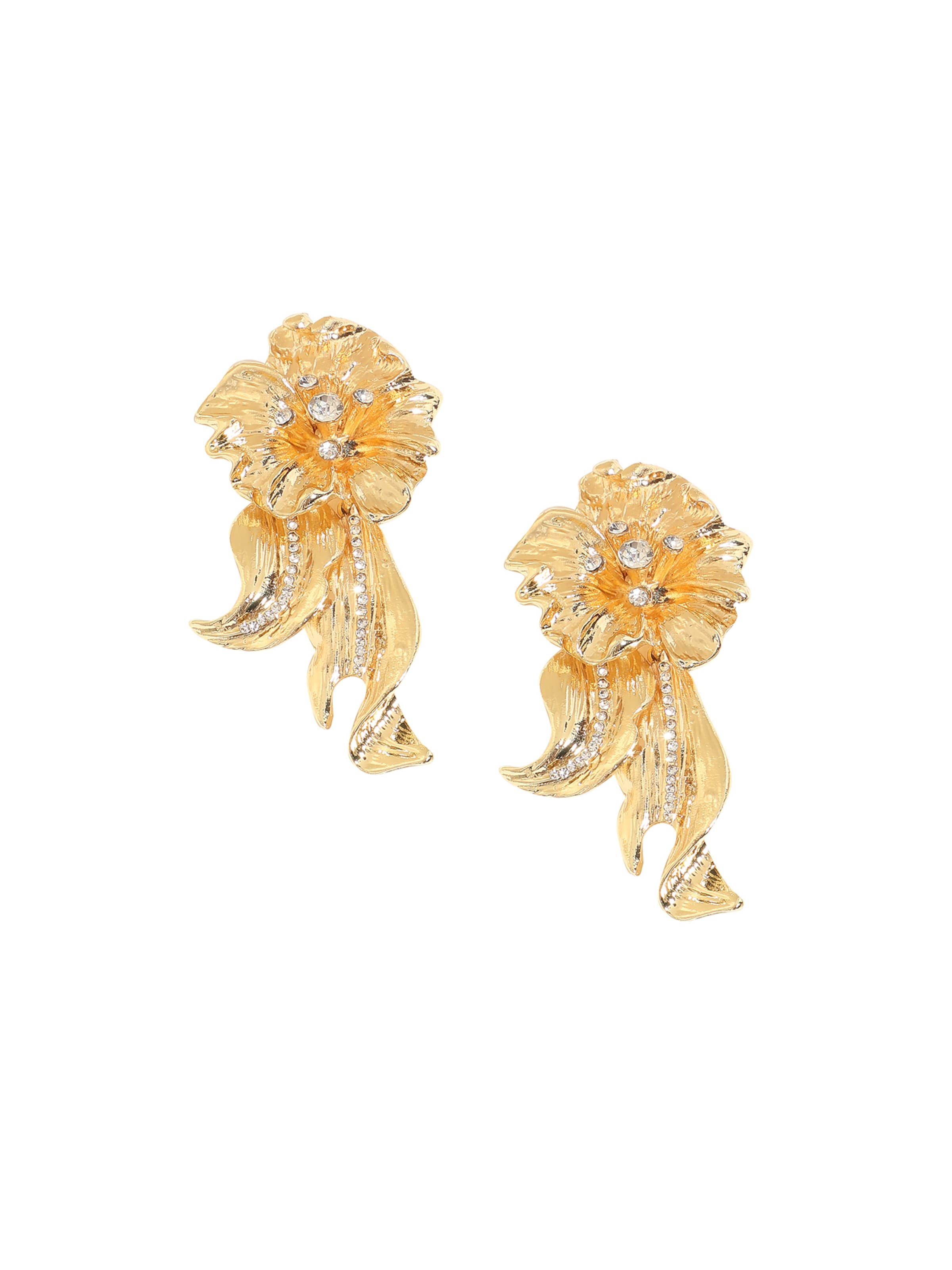 Boucles d'oreilles 'Hilary' SOHI en or : devant