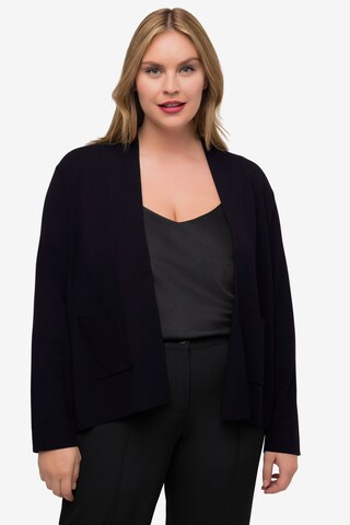 Ulla Popken Knit Cardigan in Black: front