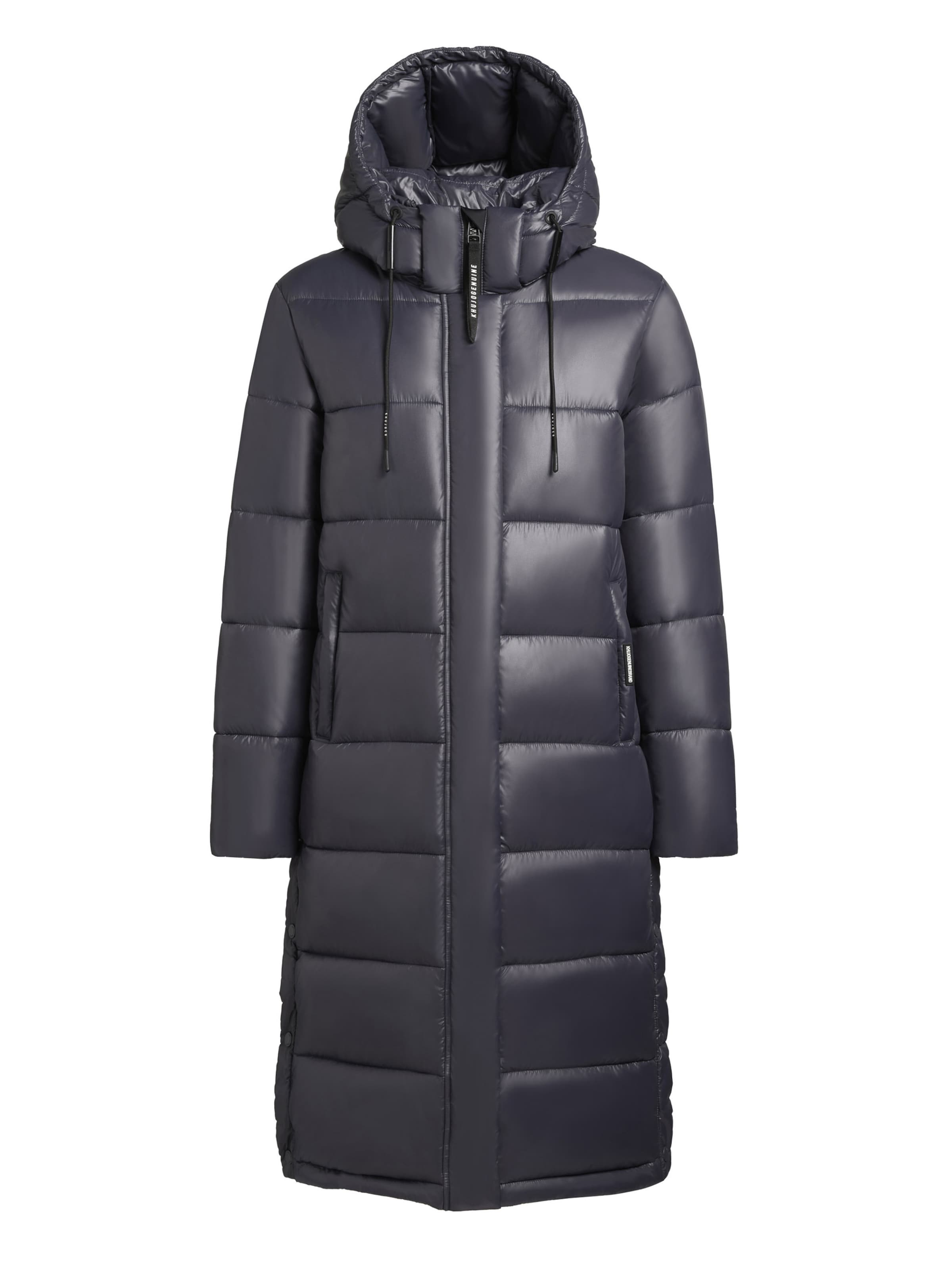 khujo Winter coat 'JULINA3 SATIN' in Blue: front