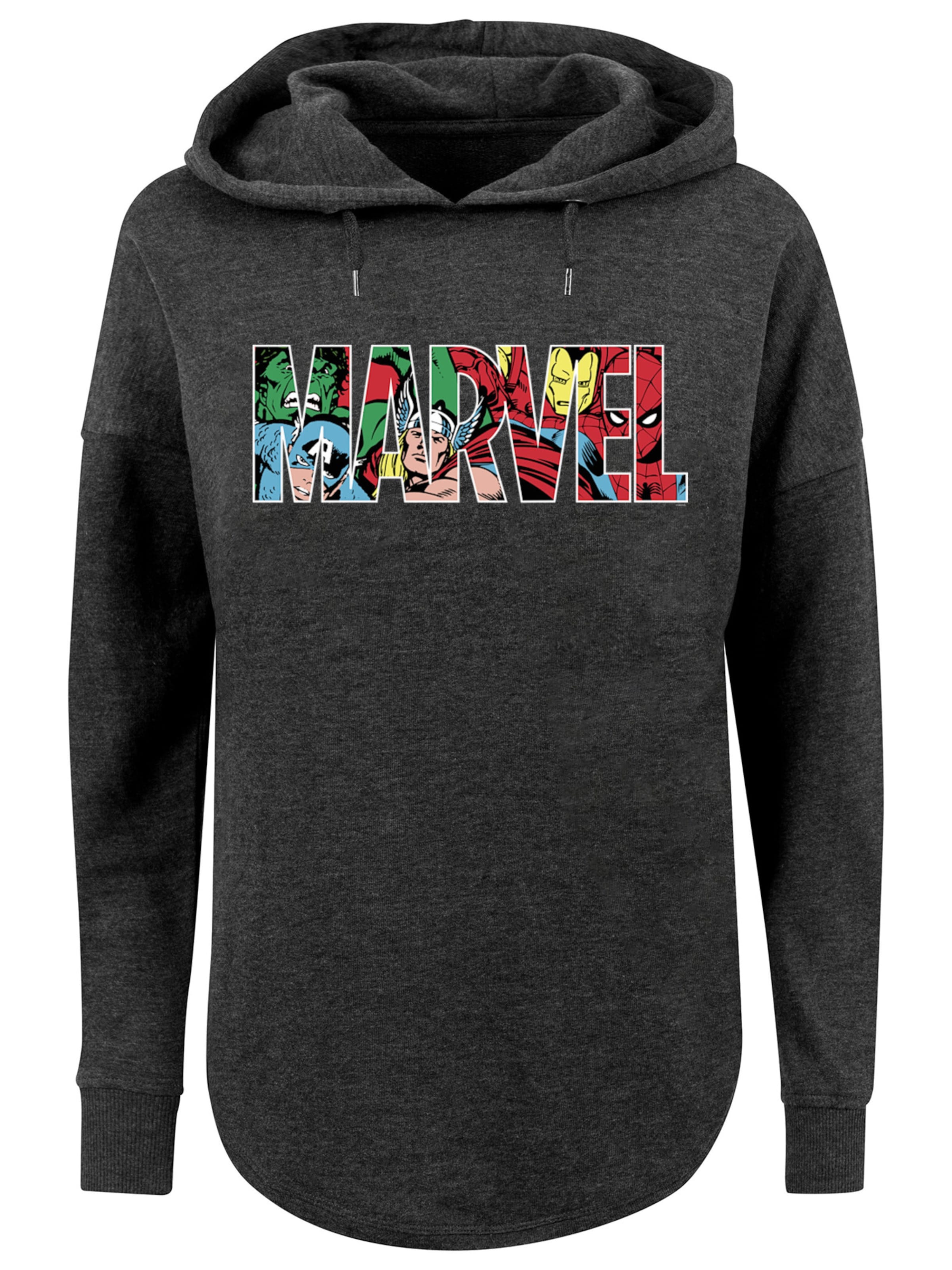 F4NT4STIC Sweatshirt 'Marvel Avengers' in Grijs: voorkant