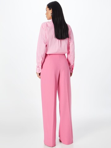 IMPERIAL Lużny krój Spodnie w kant w kolorze różowy