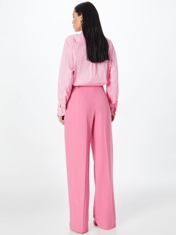 IMPERIAL Loose fit Pleated Pants in Pink