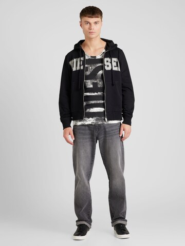 DIESEL Sweatjacke 'GINN' in Schwarz