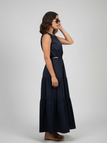 WEARABLE STORIES Jurk 'Ivy' in Blauw