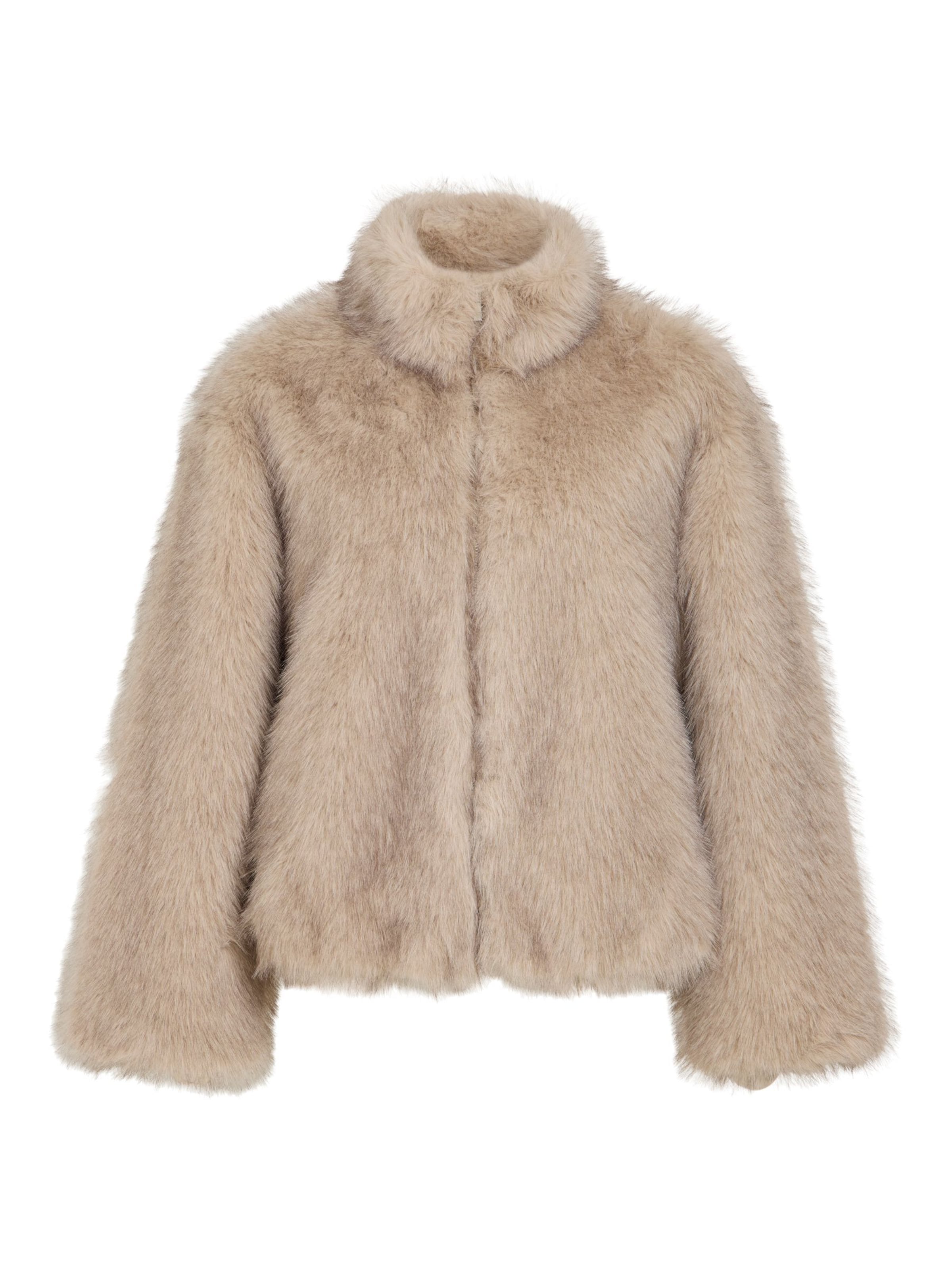 VILA Wintermantel 'VIMelta' in Beige: voorkant