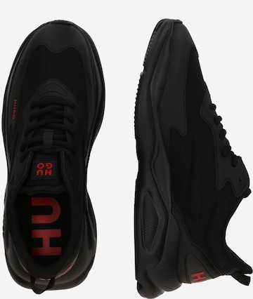 HUGO Red Sneakers laag 'Leon' in Zwart