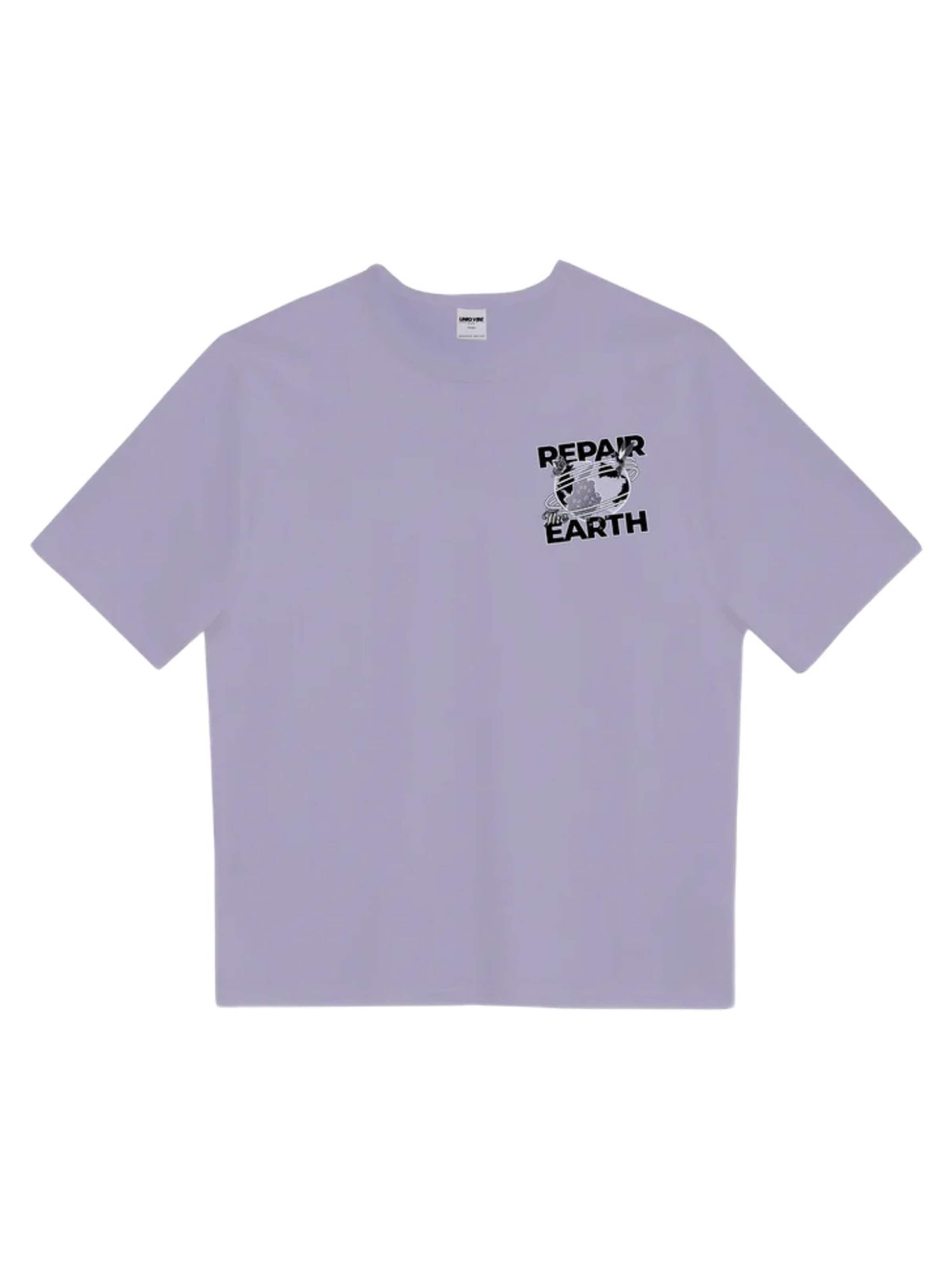 UNIQVIBE Shirt in Lila: voorkant