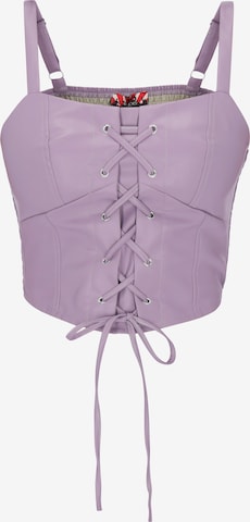 myMo ROCKS - Top em roxo: frente